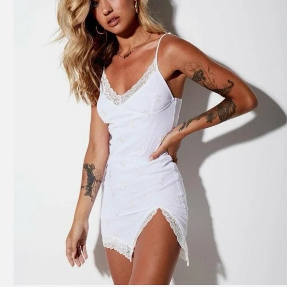 Daisy White Lace Slip Dress from MOTEL ROCKS